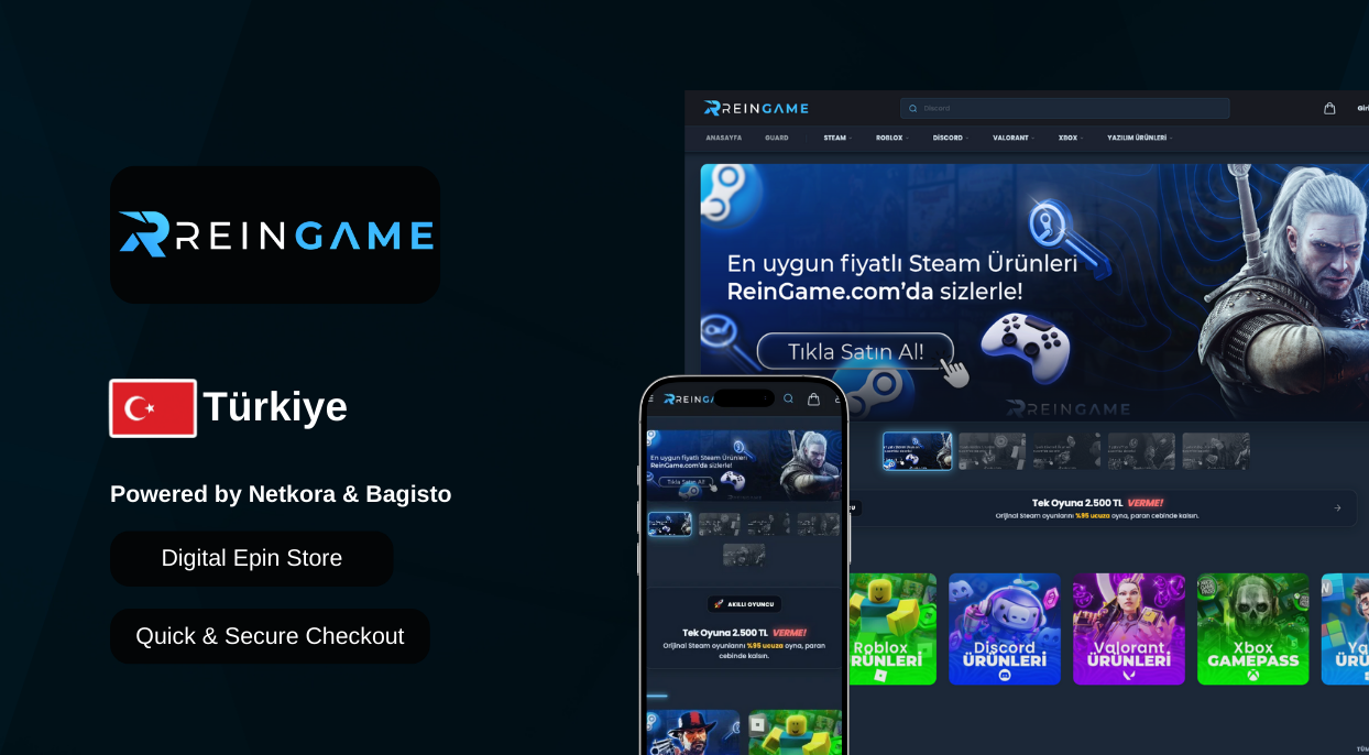 ReinGame — Next-Gen E-Pin & Digital Commerce Platform (Live)