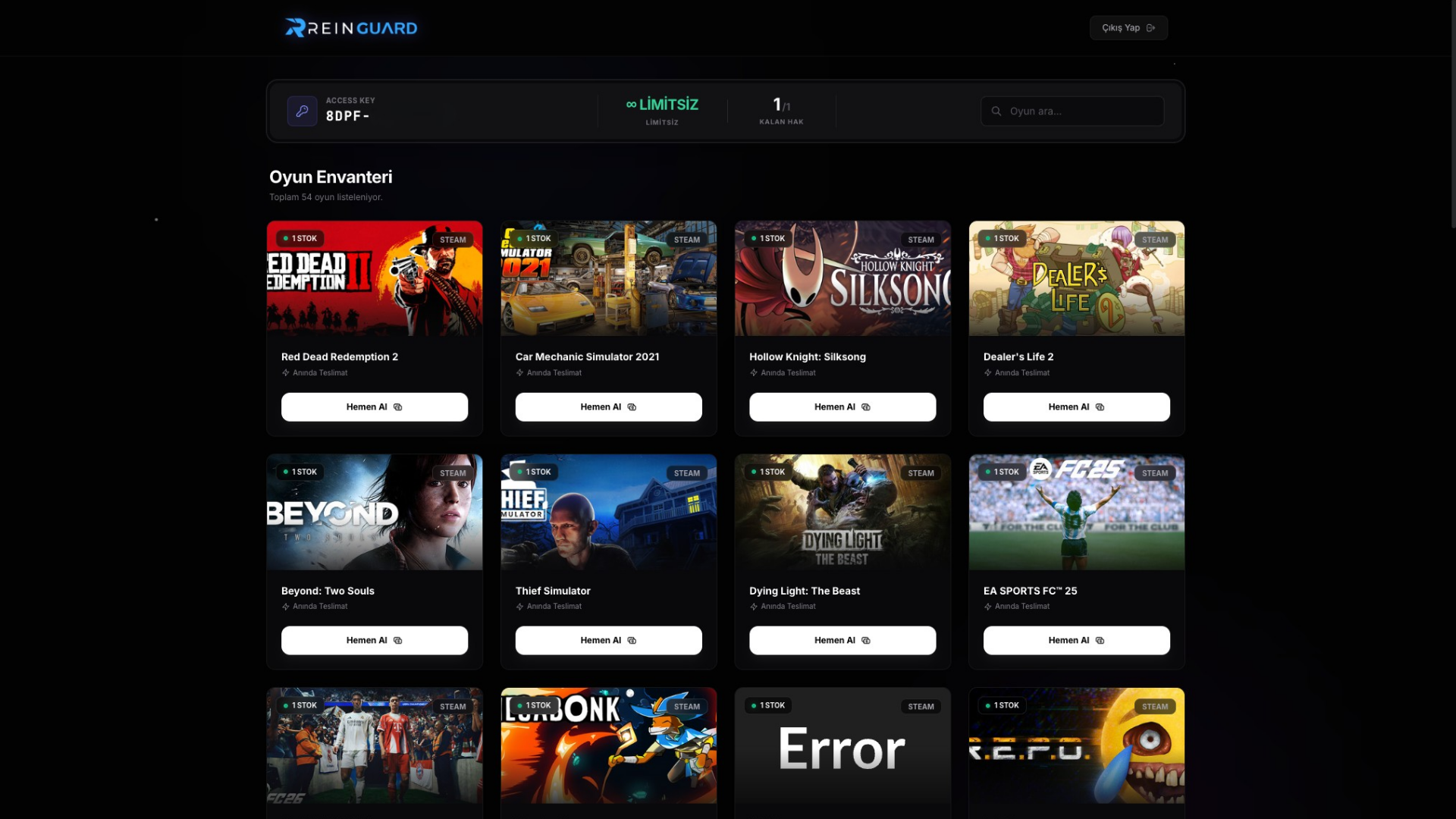 ReinGuard — Advanced Game Access & Security Hub
